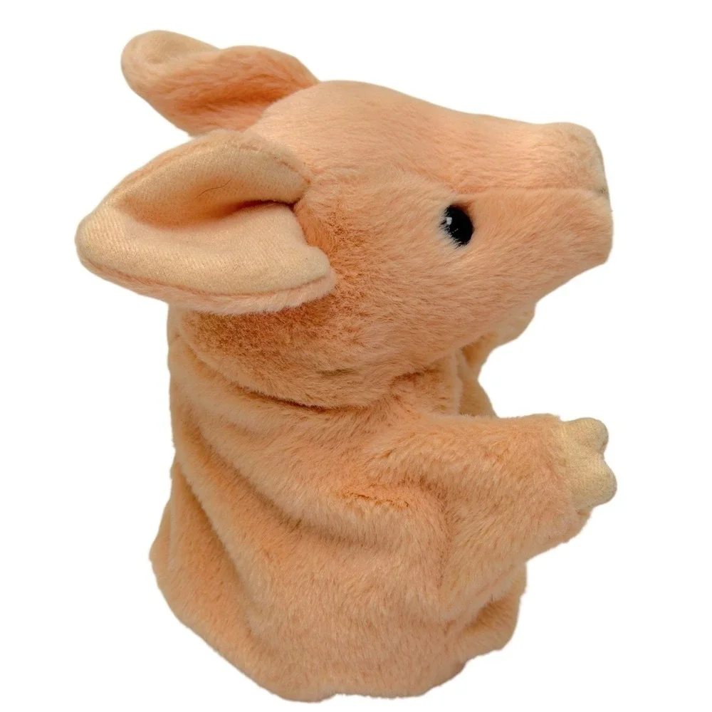 Folkmanis Little Pig Fairy Tale Plush Toy Hand Puppet 7.5